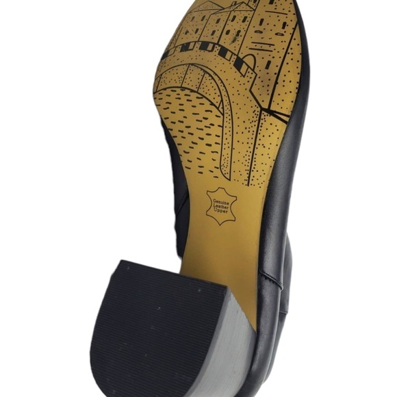 Bella Vita Black Wilma Leather Bootie Block Heel Soft, Supple Leather 10W - Picture 7 of 9